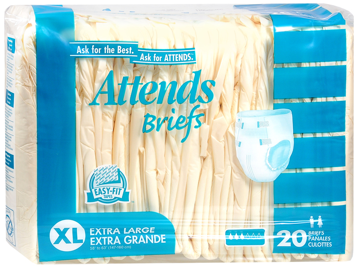 Attends Care Poly Brief X-Large Brief 3X20 By Attends Healthcare Products USA 