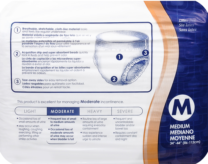 Attends Care Underwear Medium 4X20 Ct Under Guarment 4X20 By Attends Healthcare Products USA 