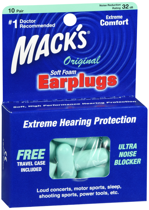 Macks Ear Plug Ultra Foam Teal Nrr32 10 By Mckeon Products USA 