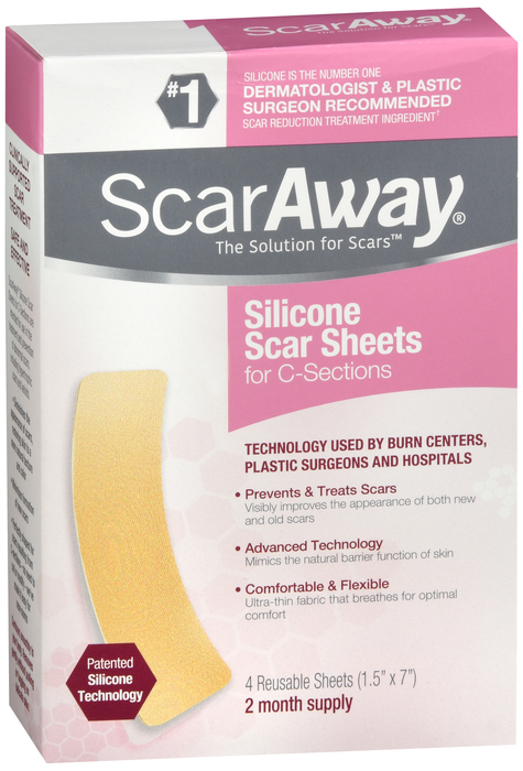 Scaraway Silicone C-Section Strip 4 By Perrigo/Pmi Pharmaceuticals In USA 