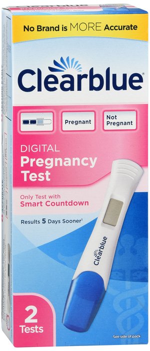 Clearblue Pregnancy Test Digital Kit 2 By Procter & Gamble Dist Co USA 