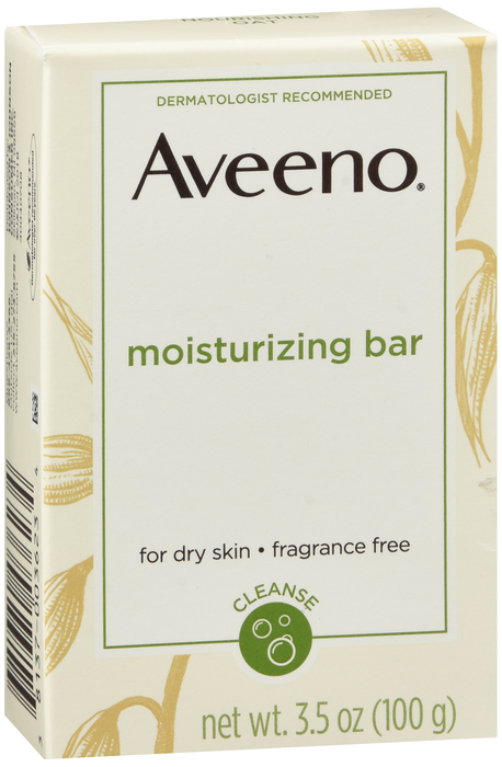 Aveeno Active Naturals Bar Moisturizing Fragrance Free Bar 3.5 oz By J&J Consumer USA 