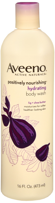 Pack of 12-Aveeno Postively Nourishing Body Wash Hydrating Wash 16 oz By J&J Consumer USA 