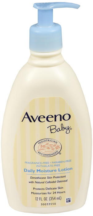 Pack of 12-Aveeno Baby Lotion Daily Moisture Lotion 12 oz By J&J Consumer USA 