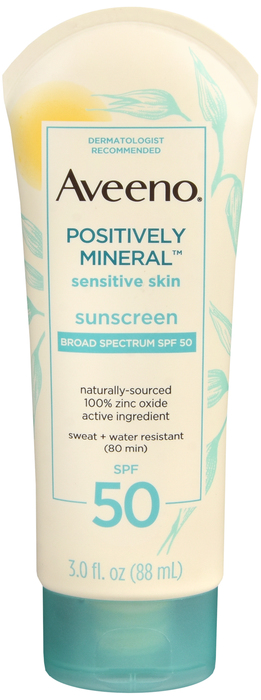 Aveeno Mineral Sens Skn SPF 50 Lotion 3 oz By J&J Consumer USA 