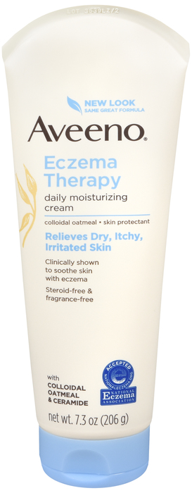 Aveeno Active Naturals Cream Eczema Therapy Moisturizing 7.3oz By J & J Consumer Cream 7.3 oz By J&J Consumer USA 