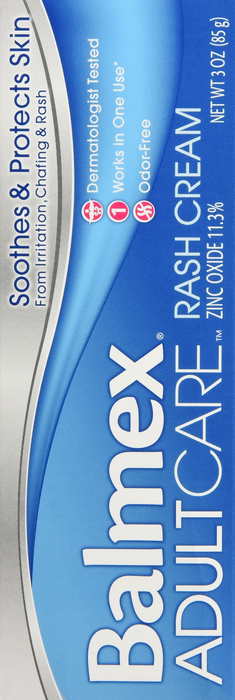 Balmex Adult Care Rash Cream 3 oz By Emerson Healthcare USA 
