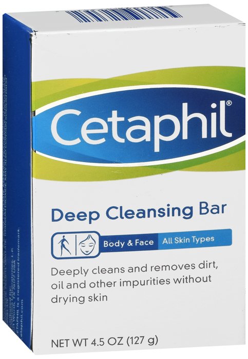 Cetaphil Deep Cleansing Bar 4.5 oz By Galderma Lab, USA 