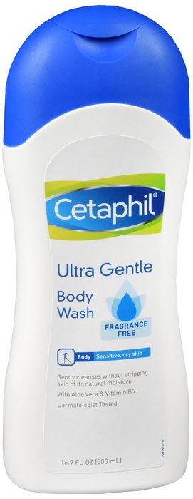 Pack of 12-Cetaphil Ultra Gentle Body Wash Ff Wash 17 oz By Galderma Lab, USA 