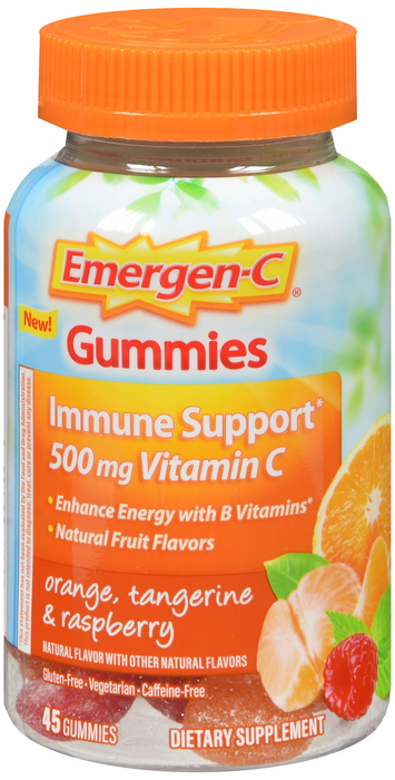 Emergen-C 500 mg Mixed Fruit Gummies 500 mg 45 By Glaxo Smith Kline Consumer Hc USA 