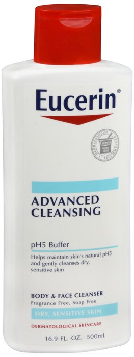 Eucerin Advanced Cleansing Body Face Liquid 16.9 oz By Beiersdorf/Consumer Prod USA 