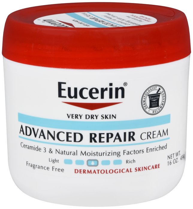 Pack of 12-Eucerin Advanced Repair Cream Jar Cream 16 oz By Beiersdorf/Consumer Prod USA 