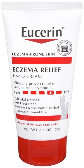 Pack of 12-Eucerin Eczema Relief Hand Cream 2.7 oz By Beiersdorf/Consumer Prod USA 