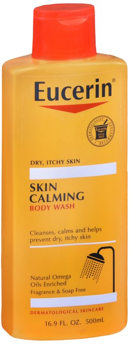 Pack of 12-Eucerin Skin Calming Bodywash Liquid 16.9 oz By Beiersdorf/Consumer Prod USA 