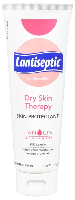 Pack of 12-Lantiseptic Dry Skin Therapy Cream Tub 4 oz By Dermarite Industries USA 