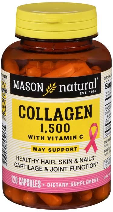 Case of 72-Collagen 1500 mg Capsules 1500 mg 120 By Mason Distributors USA 