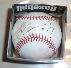 Thumbnail of HIDEKI OKAJIMA Autographed OMLB Game USED Baseball Signed Red Sox
