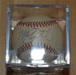 Thumbnail of Mike Schmidt Autographed Rawlings 1980 World Series Baseball Signed MVP HOF