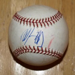 Thumbnail of Manny Machado Autographed Baseball Signed Orioles 2010 3rd pick Overall