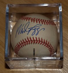 Thumbnail of Wade Boggs Autographed Rawlings 1996 World Series Baseball Signed HOF 3000 Hits