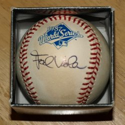 Thumbnail of Frank Viola Autographed 1987 Rawlings World Series Baseball Signed Twins MVP