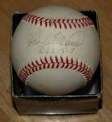 Thumbnail of John Wetteland Autographed Rawlings 1996 World Series Baseball Signed MVP