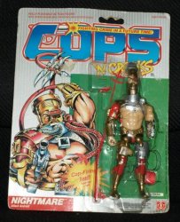 Thumbnail of 1986 Hasbro C.O.P.S N Crooks NIGHTMARE action figure NRFP