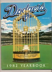 Thumbnail of 1982 Los Angeles Dodgers Official Yearbook MLB Baseball