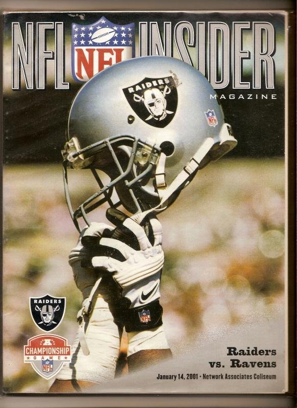 PrestoMart 2001 NFL Playoffs Program Raiders Dolphins PrestoMart 2001 NFL Playoffs Program Raiders Dolphins
