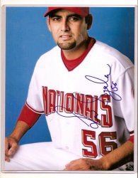 Thumbnail of Luis Ayala Autographed 8x10 Photo Signed Twins Nationals