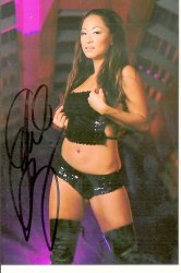 Thumbnail of Gail Kim signed autographed wrestling 4x6 photo WWF WWE WCW