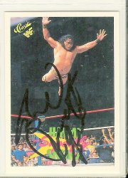Thumbnail of Jimmy Superfly Snuka signed autographed wrestling card 1990 Classic WWF WWE WCW