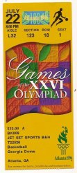 Thumbnail of 1996 Olympic ticket Stub Basketball July 22nd Atlanta