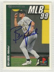 Thumbnail of ben grieve signed autographed Baseball card 1999 donruss