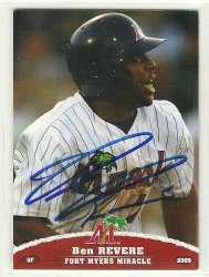 Thumbnail of Ben Revere signed autographed baseball Card 2009 Fort Myers Miracle