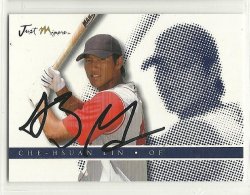 Thumbnail of Che hsuan lin signed Autographed baseball card 2008 Just minors