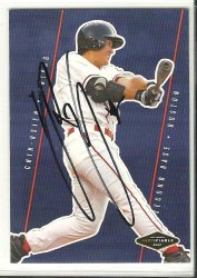 Thumbnail of chih hsien chiang signed autographed baseball card 2007 justafiable