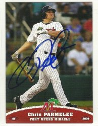 Thumbnail of Chris Parmelee signed autographed baseball card 2009 fort myers miracle
