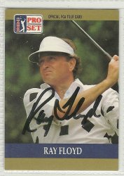Thumbnail of Ray Floyd Autographed Golf Card Signed PGA 