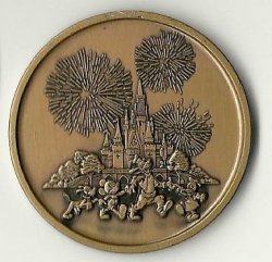 Thumbnail of walt disney world 2000 magic kingdom Commemrative coin Medallion