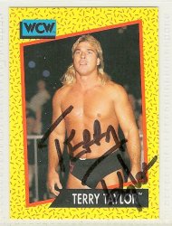 Thumbnail of terry taylor signed autographed wrestling card 1991 impeal wcw WWF WWE WCW