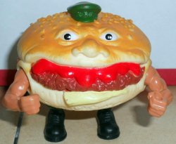 Thumbnail of 1989 Mattel Food Fighters Burgerdier General Action Figure Mattel Vintage