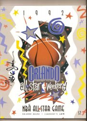 Thumbnail of 1992 NBA All Star Game Program signed By Magic Johnson