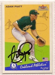 Thumbnail of Adam Piatt signed autographed Baseball card