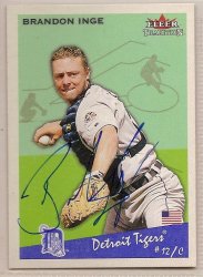 Thumbnail of Brandon Inge signed autographed Baseball card