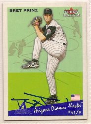 Thumbnail of Bret Prinz signed autographed Baseball card