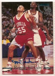 Thumbnail of Reggie Jackson Signed Autogrpahed Basketball Card