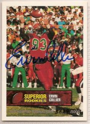Thumbnail of Ervin Collier signed autographed Football card