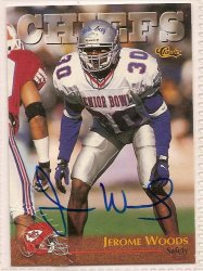 Thumbnail of Jerome Woods signed autographed Football card