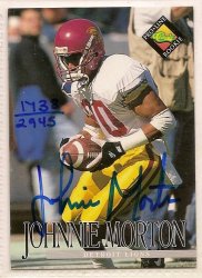 Thumbnail of Johnnie Morton signed autographed Football card